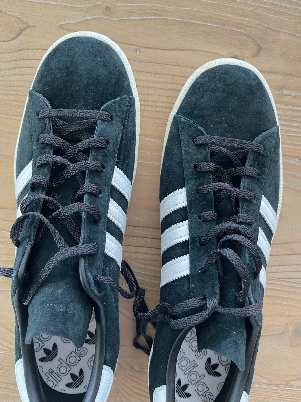 Adidas Campus black suede sneakers